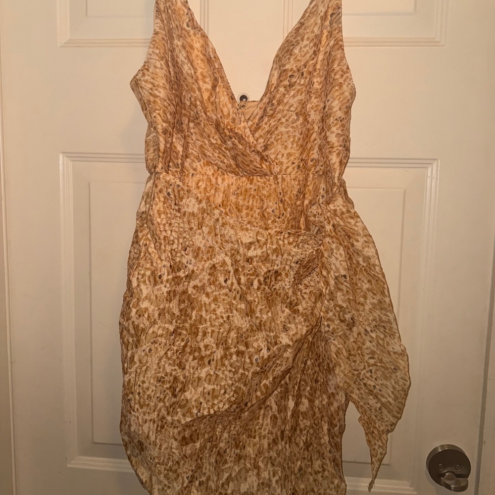 Front tie party dress